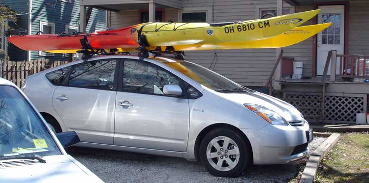 Prius c best sale kayak rack